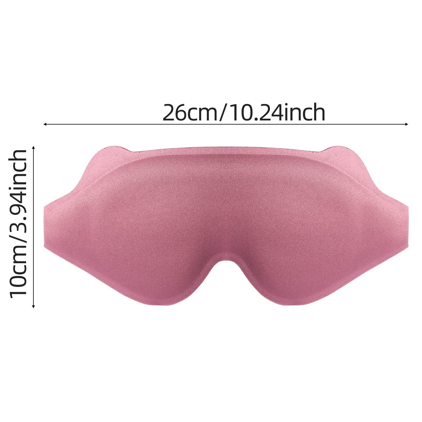 3D Deep Contoured Sleep Mask, Total Blackout Blindfold, No Eye Pressure, Breathable for Side Sleepers