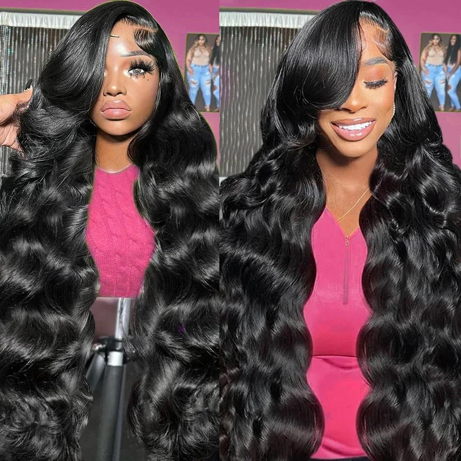 Bling Hair 30 Inch 13x6 Lace Front Wigs Human Hair 180% Density Body Wave Lace Front Wigs Human Hair Pre Plucked Glueless Wigs Human Hair Wigs 13x6 HD Lace Frontal Wigs Human Hair Lace Front Wigs for Women
