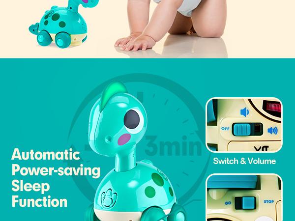 Crawling Dinosaur Toy Touch & Go Musical Light Infant Dino Crawling Toys Baby Toys 6-12 Months Tummy Time Toy 0-6 Month for 1 Year Old Boy Girl Brithday Gift Crawling Dinosaur Toy Touch & Go Musical Light Infant Dino Crawling Toys Baby Toys 6-12 Months Tummy Time Toy 0-6 Month for 1 Year Old Boy Girl Brithday Gift