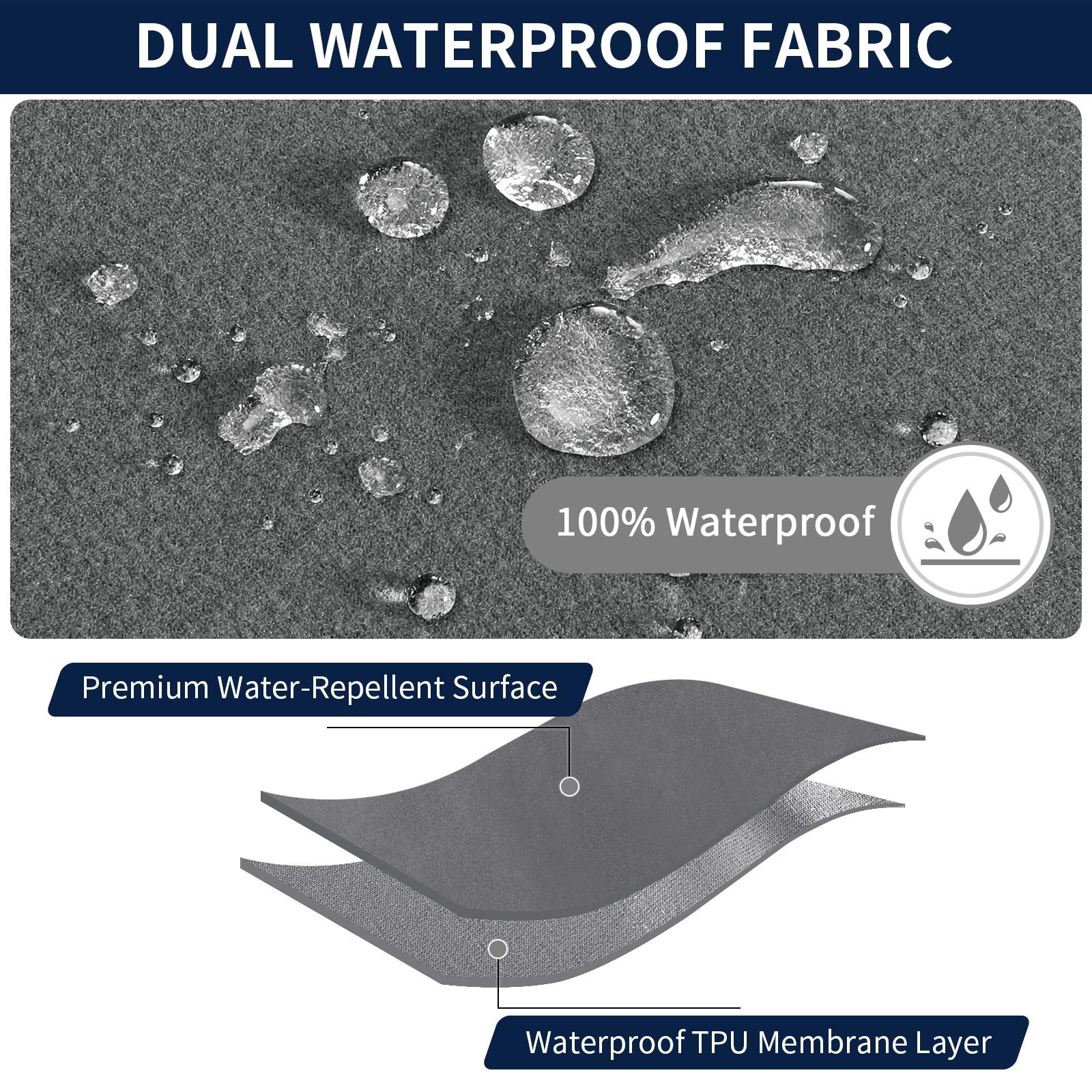 PureFit Dual Waterproof Couch Cover Slipcovers for Couch, Stretch Non Slip Fleece Sofa Covers Washable, Leakproof Furniture Protector for Kids, Pets, Dog