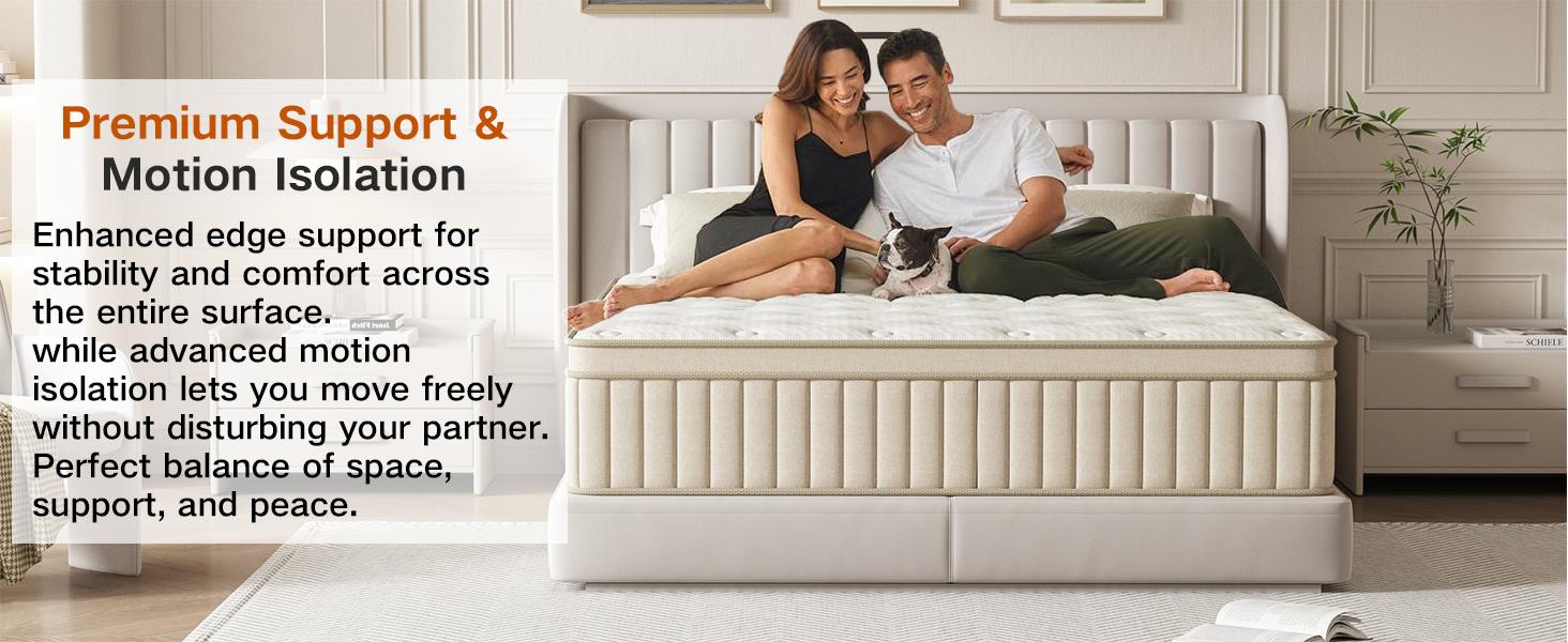 TVDFGTS 10/12/14 Inch Twin/Full/Queen/King Mattress in a Box, Gel Memory Foam Mattress, Comfortable & Quiet Sleep, Individually Pocketed Spring Hybrid Mattress, Medium Firm, Motion Isolation, Pressure Relief, Bedroom Use