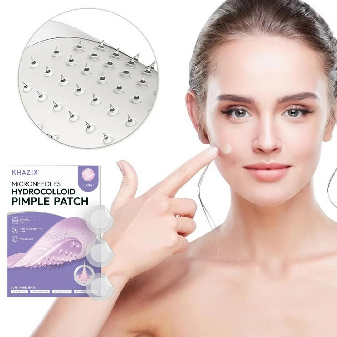 KHAZX 12/24pcs Microneedle Gentle Care Patches, Acne Treatment Patches, Single Item, Non-Flammable, Made in China