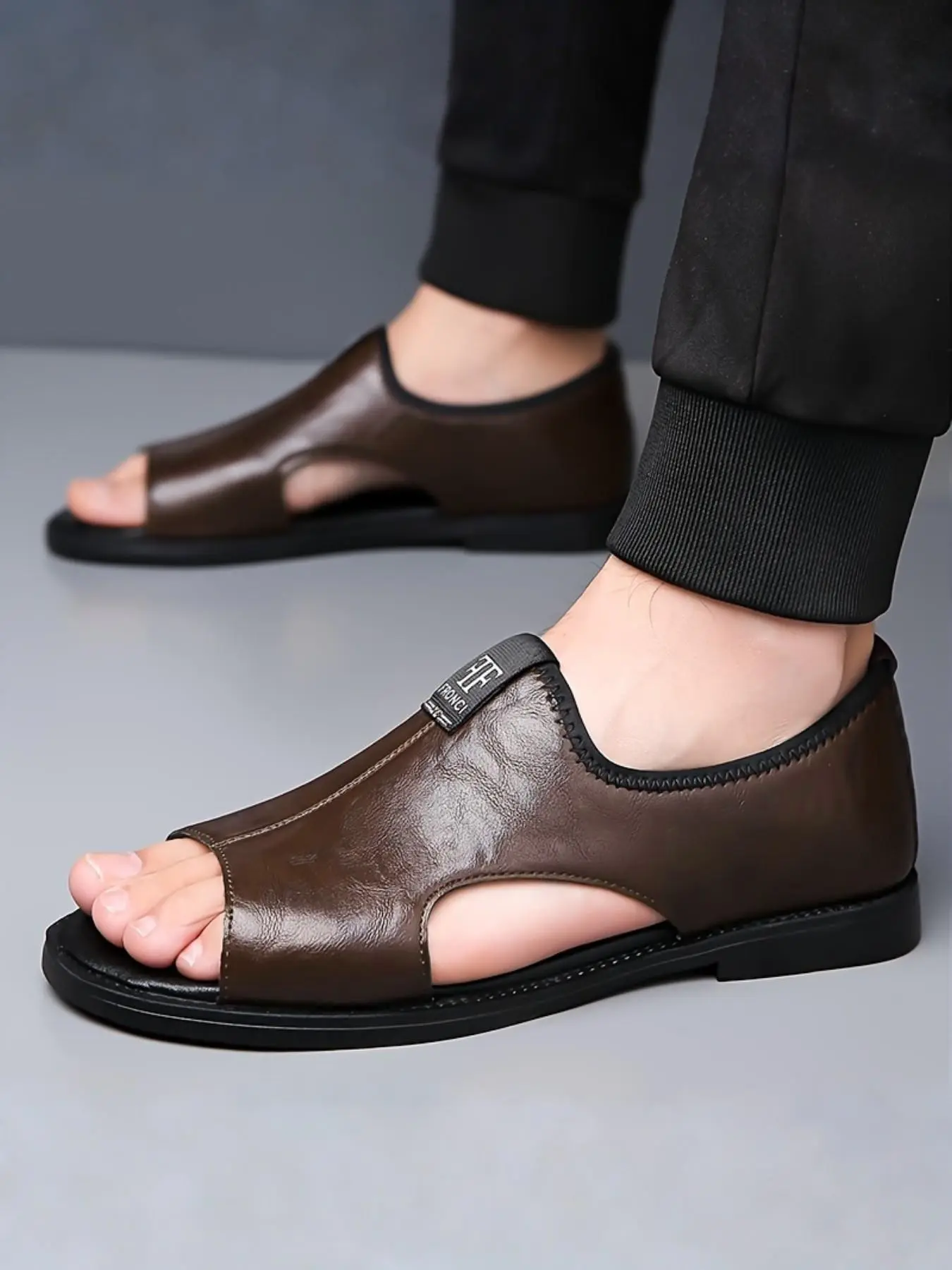 Men's Casual Comfortable Fashion Roman Sandals, Summer Slide Sandals, Fashionable Sandals, Stylish Open-Toe Footwear, Perfect for Summer Outdoor Activities