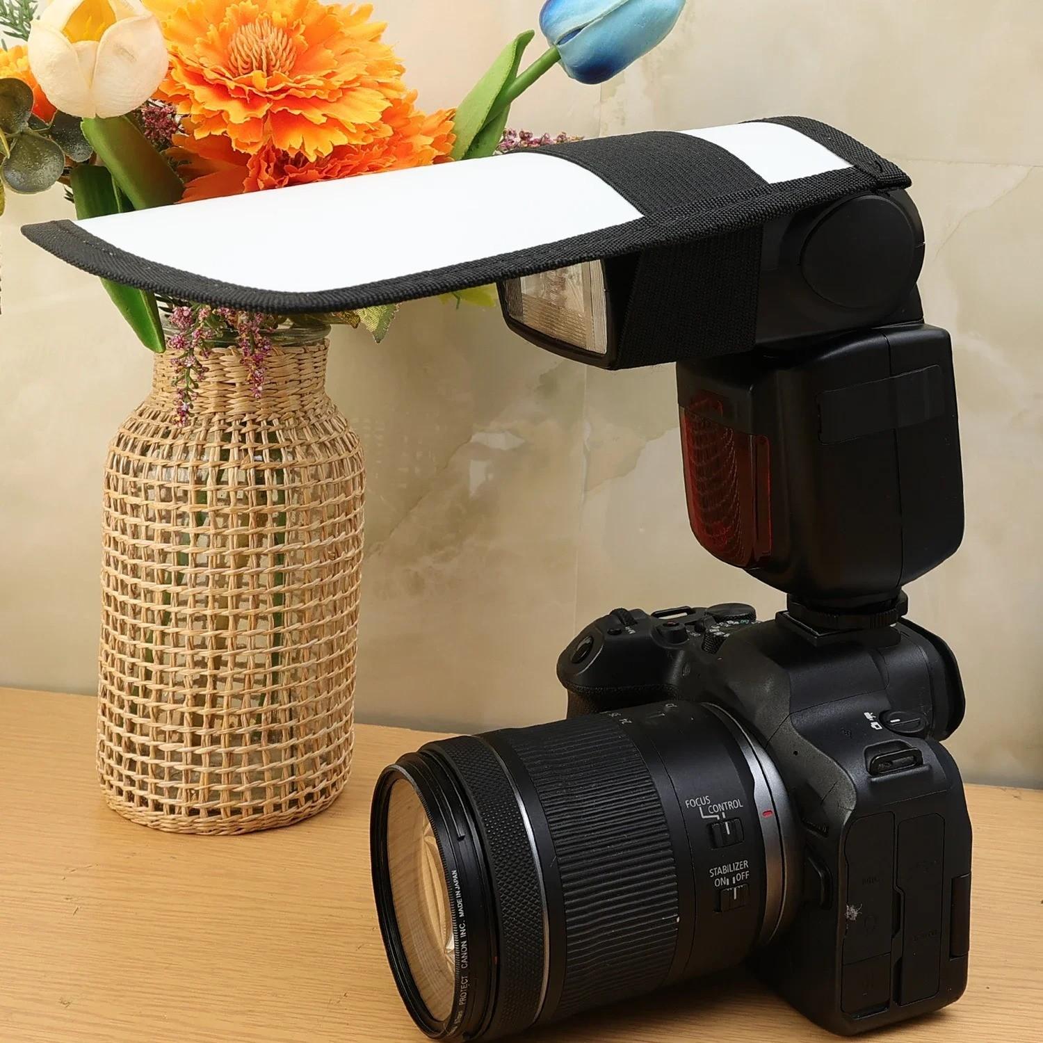 Universal Camera Softbox Flash Light Reflective Board Diffuser Portable Reflector Set Silver Color Bendable Flash Reflector Kit