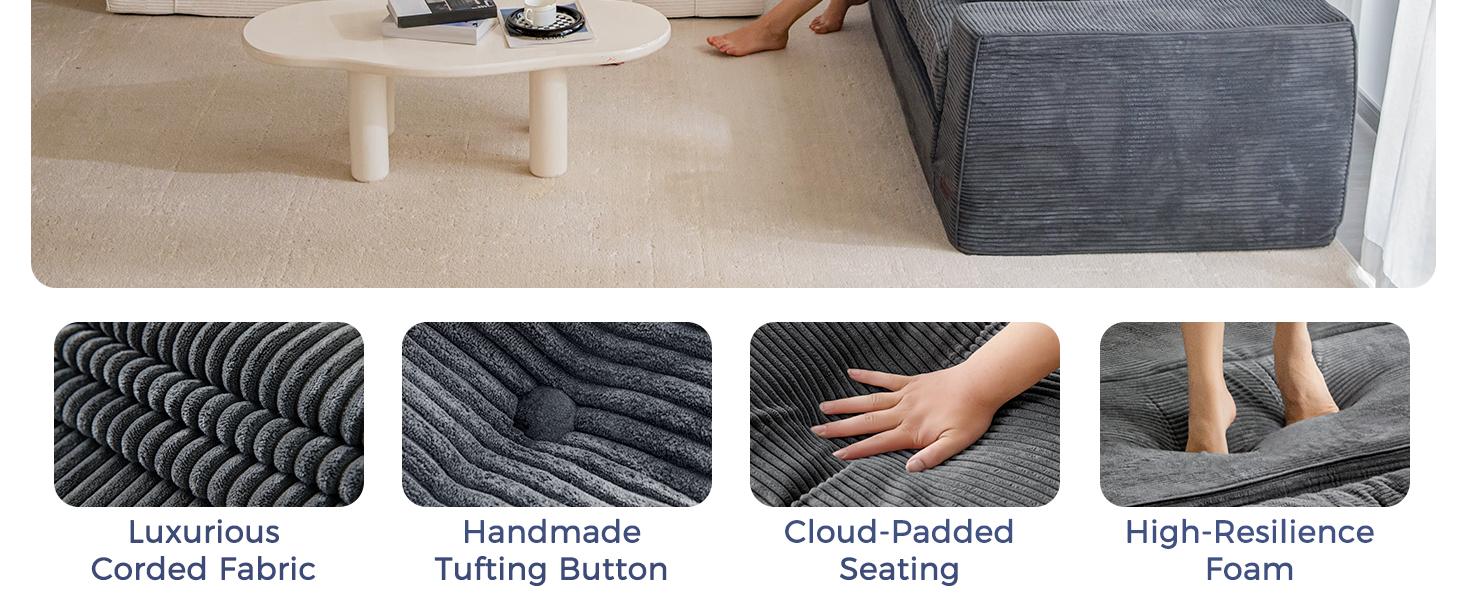 MAXYOYO Convertible Sofa Bed, Pull Out 3 Seater Sleeper Sofa, 2 in 3 Folding Couch Bed, Fold Out Floor Couch with Pillows for Living Room Bedroom Lounge