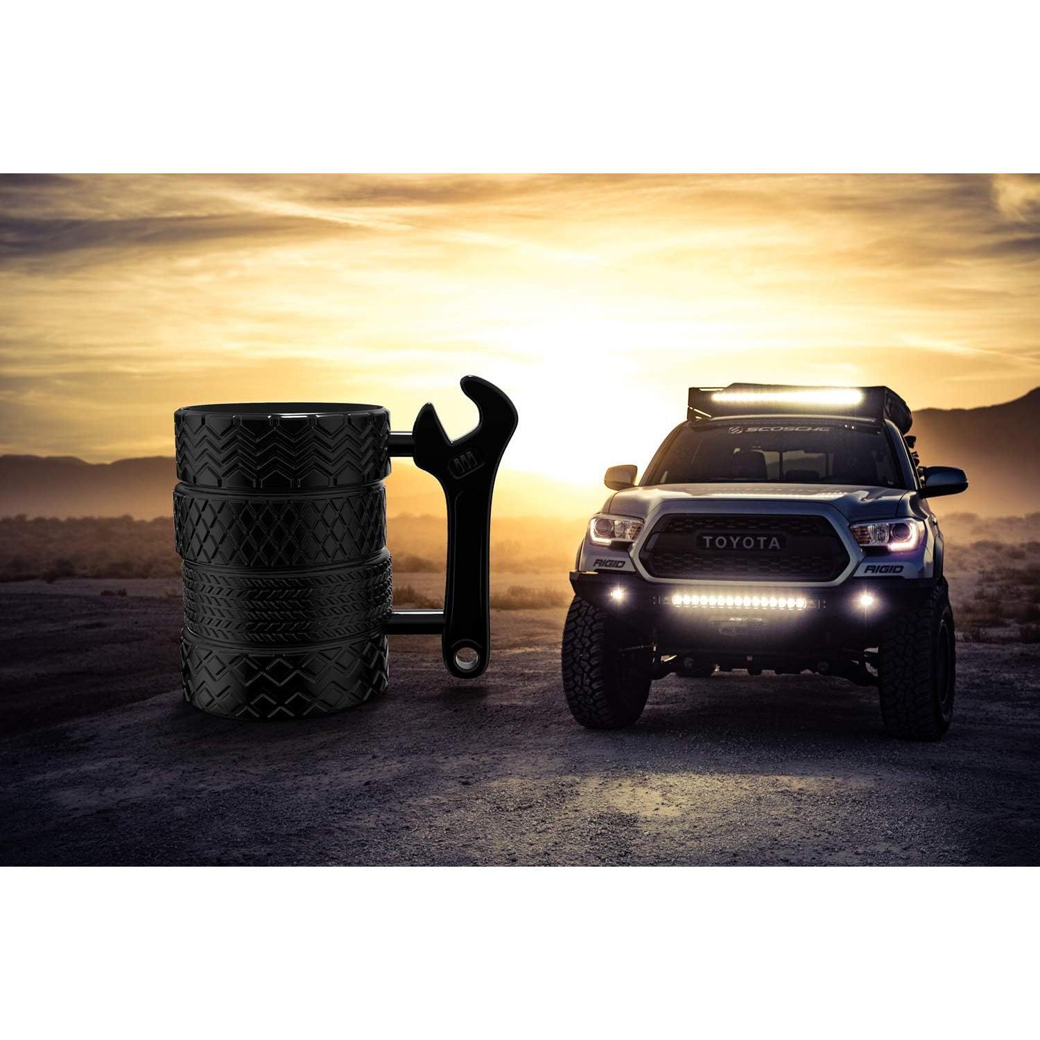 Gifts for Men, Car Mechanic Gifts for Men, Stylish Ceramic Mug for Car Enthusiasts and Mechanics, Ceramic Tire Mug with Handle, Drinkware Washable cup,Durable Handle, Heat Resistant – Birthday Gifts for Coffee and Tea Lovers