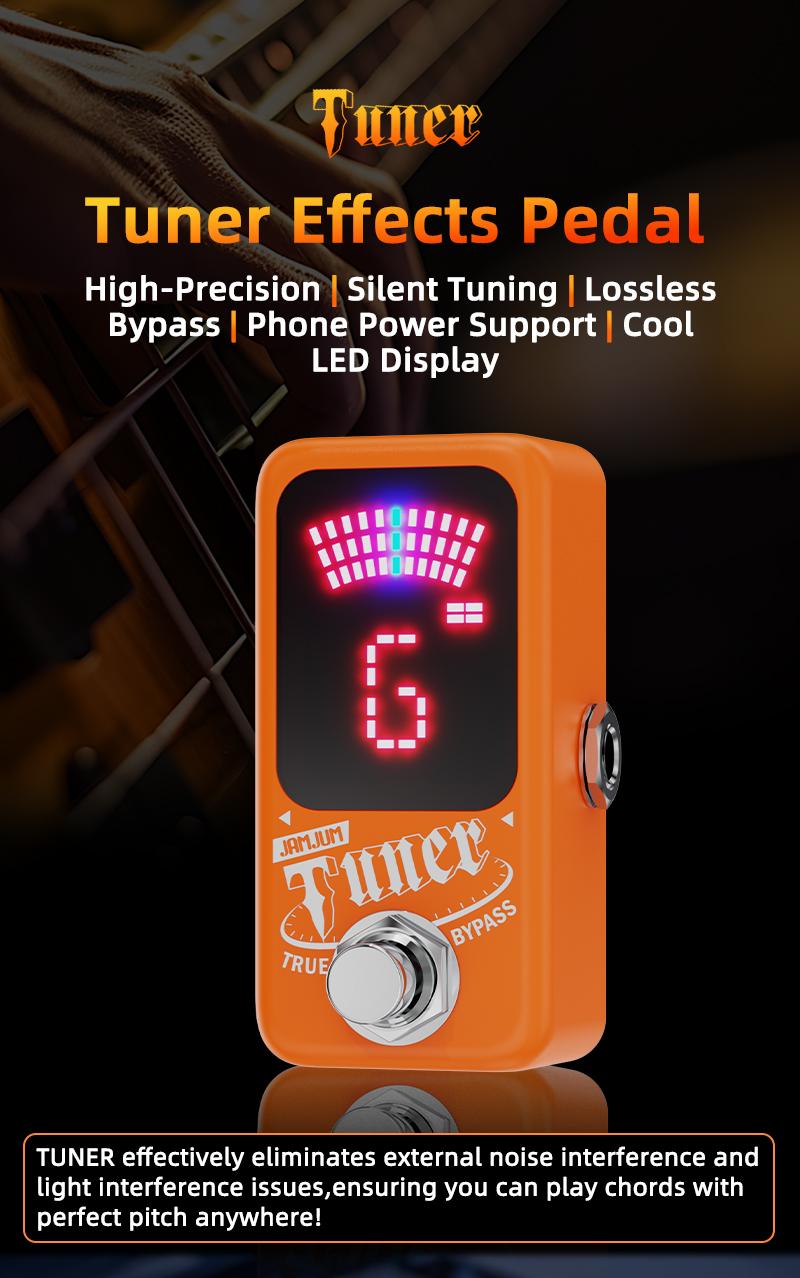 Jamjum Guitar Tuner, Precision Instrument for Perfect Sound, Essential Tool for Musicians, Compact Design for Easy Use
