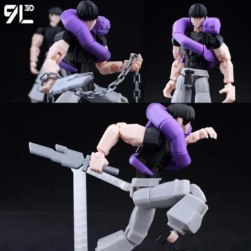9L3D Printed Lucky13 Dummy 13 Japanese manga Jujutsu Kaisen Fushiguro Toji  Shapeshift Action Figures Mannequin Model Toys Gifts