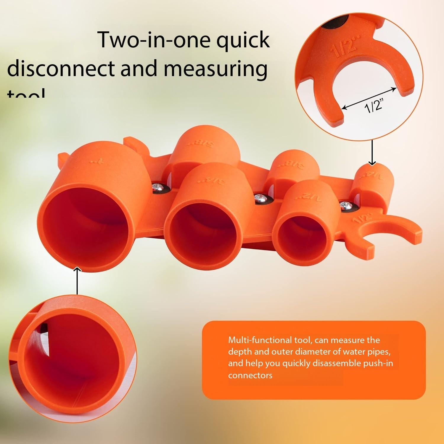 Pipe Deburring Tool Kit for Various Sizes, Depth Gauge and Pipe Deburring Set, Copper Pipe Deburring Depth Tool, Quick Deburring Tools