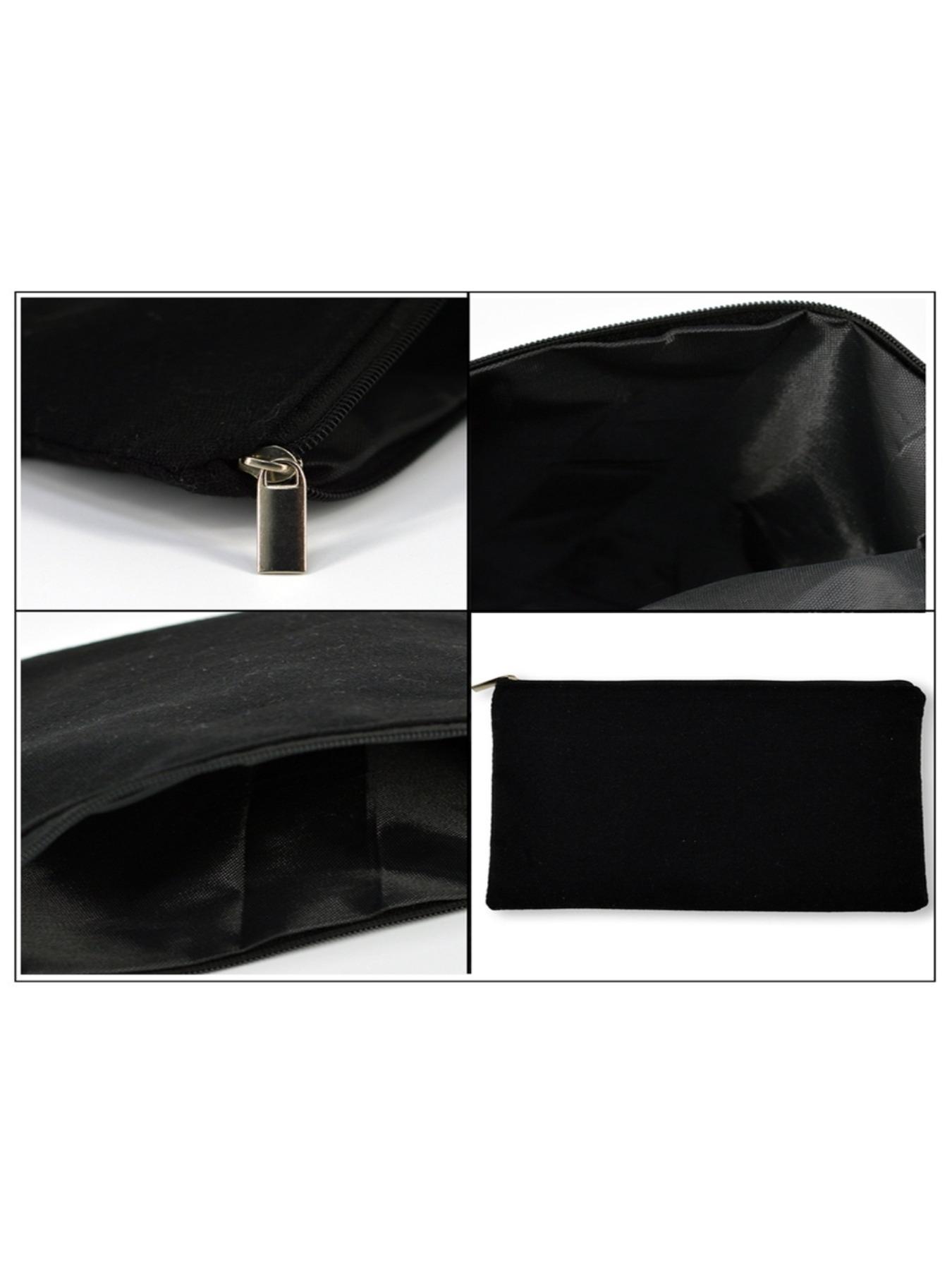 Cute Poodle Print Zipper Pouch Portable Cosmetic Bag Small Storage Bag for Women Girls