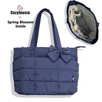 B-Navy Blue -Spring Blossom-Bow