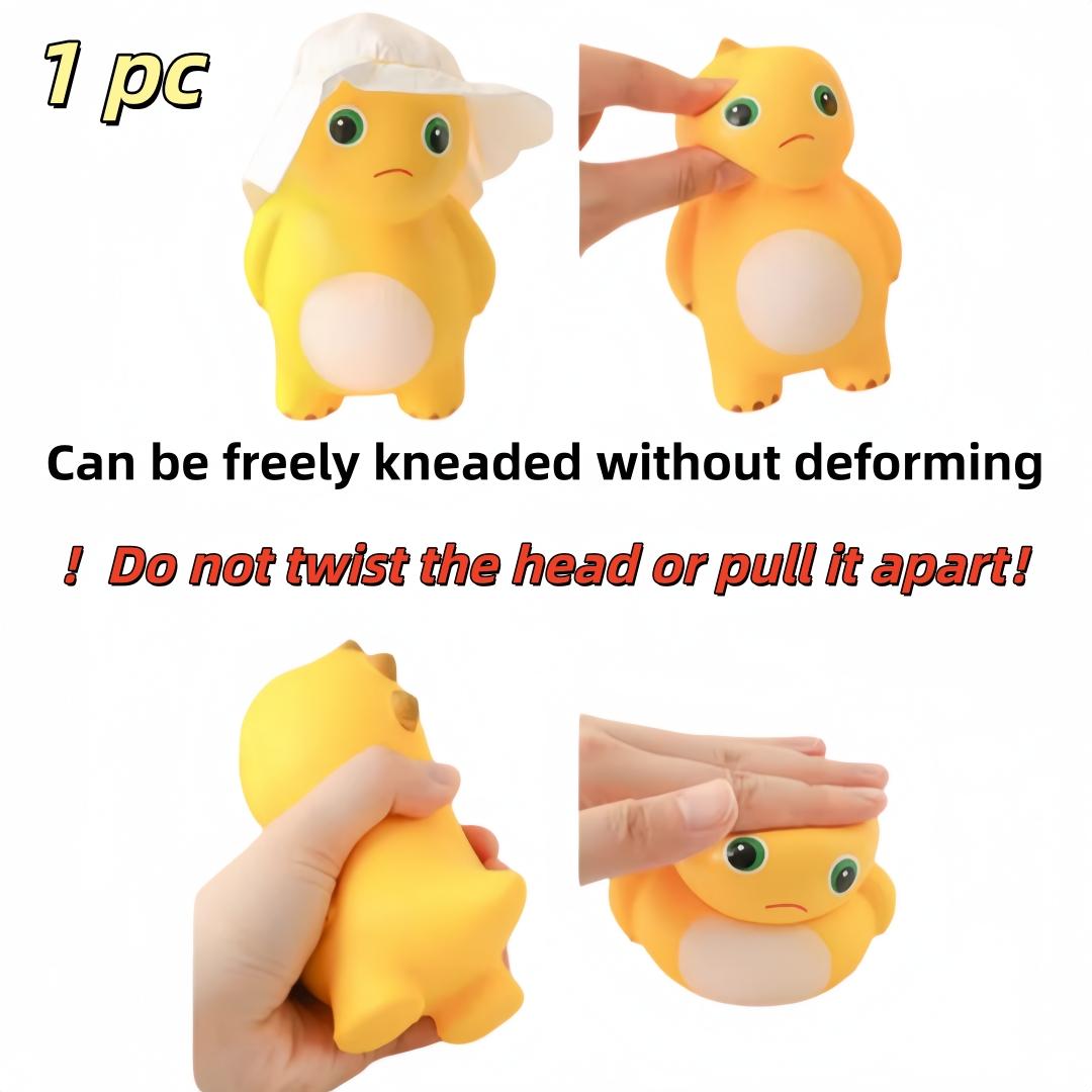 2/4PCS “I Won't Give In” / Headphone Nailong Dragon Squeeze Toy–Stress-Relief Tool, Venting Tool,Internet-Famous Cute and Funny Gift, Tilted-Head Nailong “I Won't Give In” Squeeze Toy – Slow-Rebound Stress-Relief and Venting Tool,Stress-Relief Plush