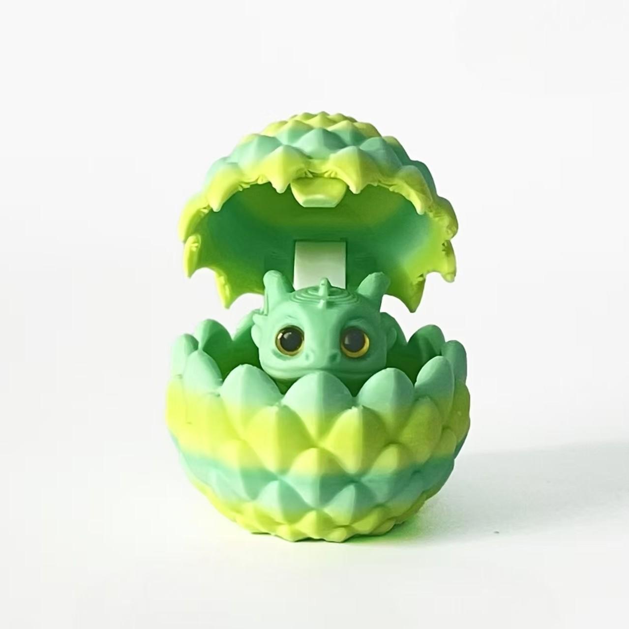 Gradient Dragon Egg Toy Set, Creative 3D Printed Mini Round Dragon Eggs, Perfect Gift for Easter and Christmas, Unique Holiday Decoration