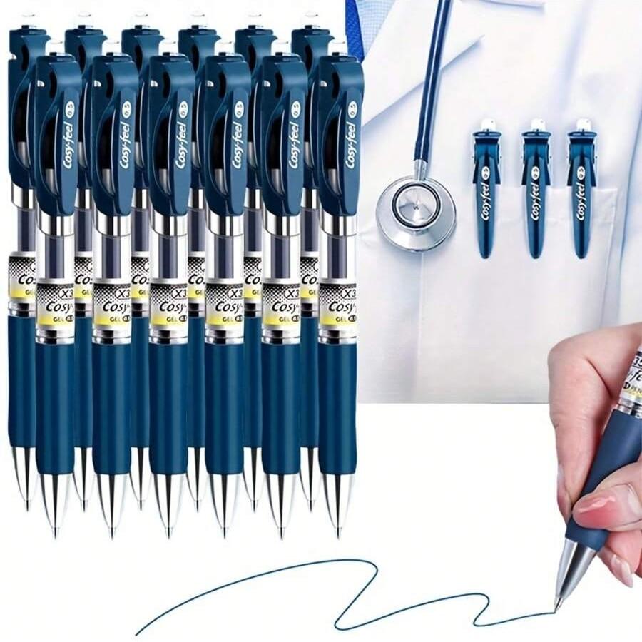 Neutral Pen for Doctors & Nurses, Prescription Design, 0.5mm Quick-Dry Smooth Flexible, Ideal for Schools & Offices, Stationery