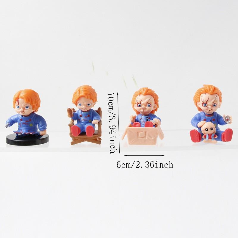 Halloween 9-Piece Figure Set, Skeleton Man, Vampire Jack Sally, Perfect Desktop Decor, Halloween Collectible Figures, Spooky Home Decoration