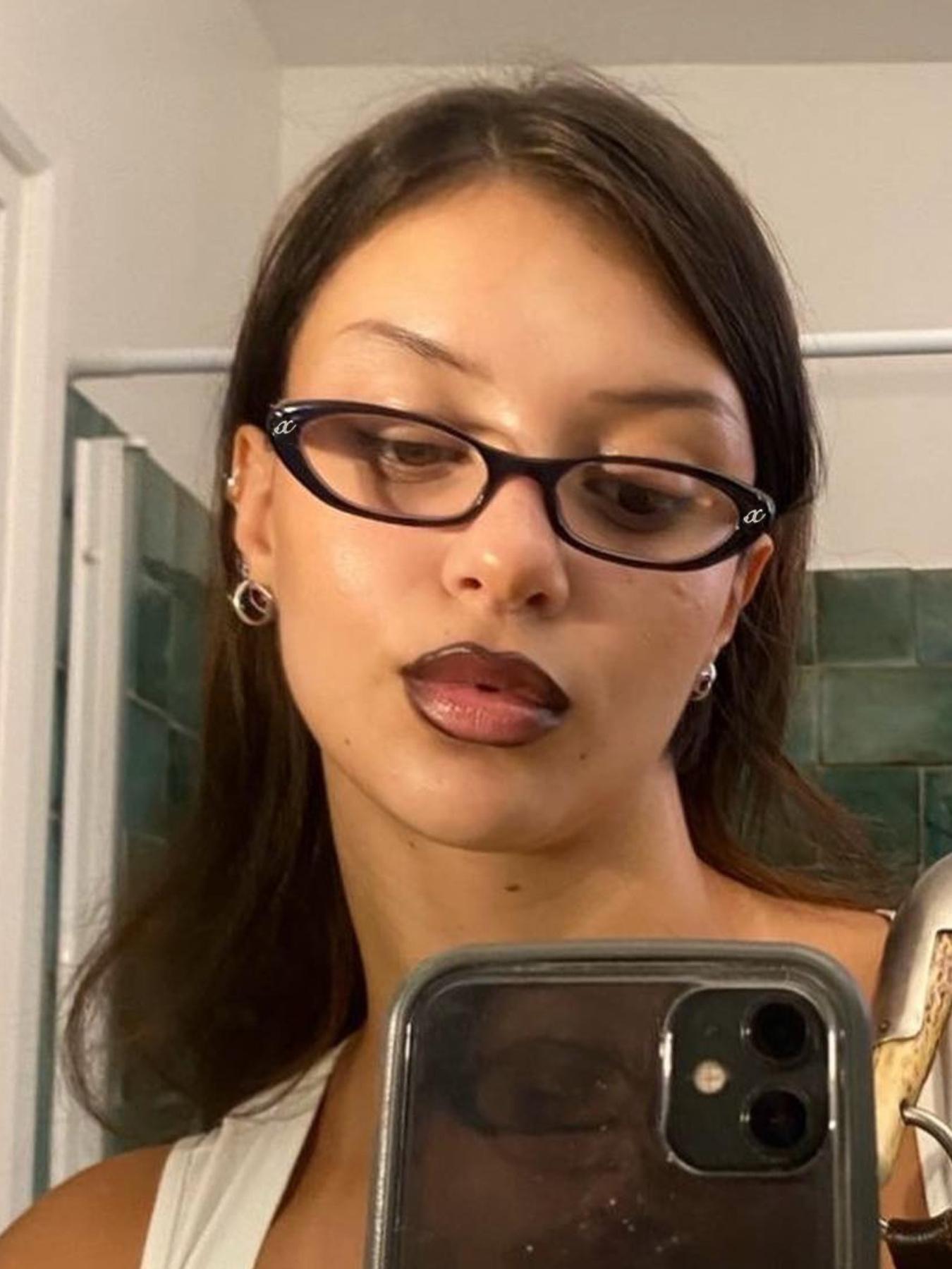 Small Frame Tr90 Oval Cat Eye Fashion Glasses, Metal Hinges Retro Personalized Versatile Anti-Blue Light Eyewear for Daily Wear, Fashionable Frames Glasses