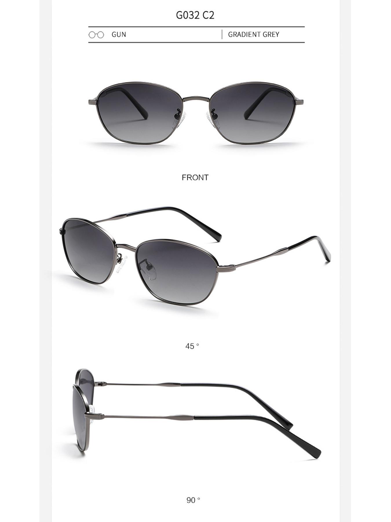 Mira Women's Small Frame Sunglasses, Fashion Metal Polarized UV Protection, Unisex Driving Glasses, Daily Wear Shades G032