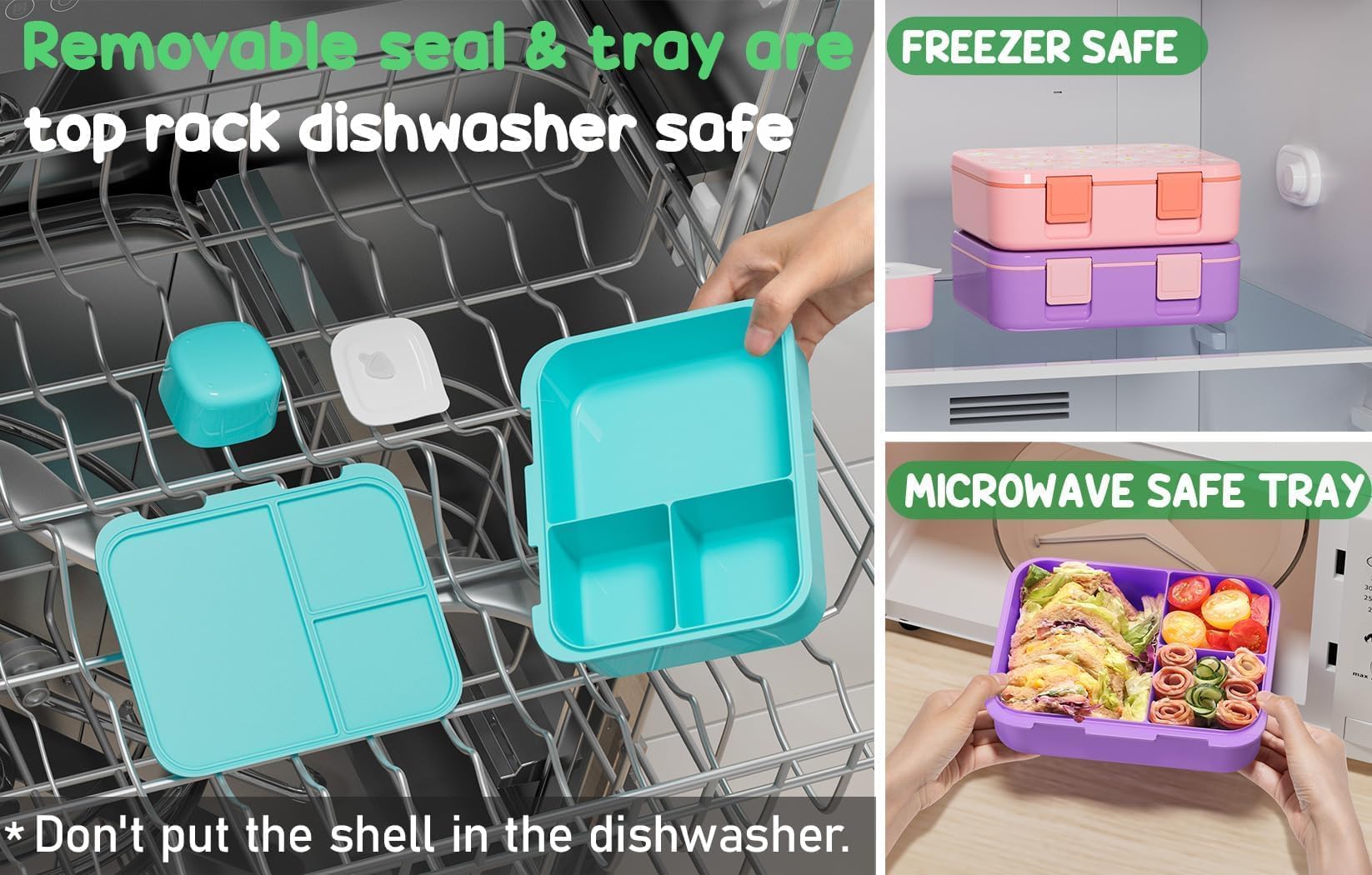 Fimibuke Bento Lunch Box with Thermos 32oz Snack Lunch Container with 3 Compartments, Insulated Lunch Bag, 12oz Leakproof Food Jar, and Ice Pack — Ideal for Daycare, School, or On-the-Go Meals dealsforyoudays