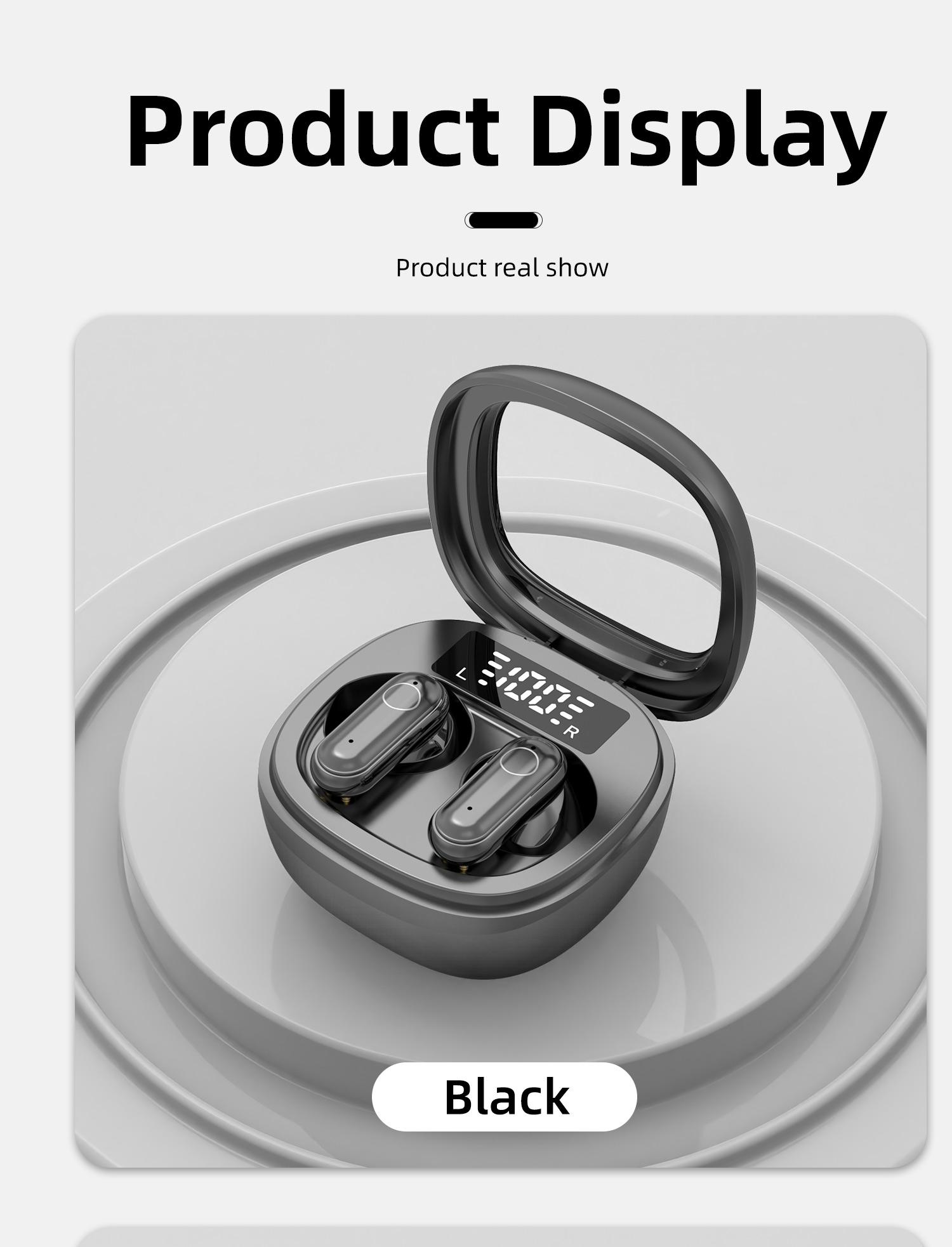 H.L.WALK-D Wireless Wireless Headphones，Tiny Size Earbuds，Waterproof Headsets，With Mic，Sleep and Sports Earphones Set, Short Handle Design，for Work Sport Sleeping