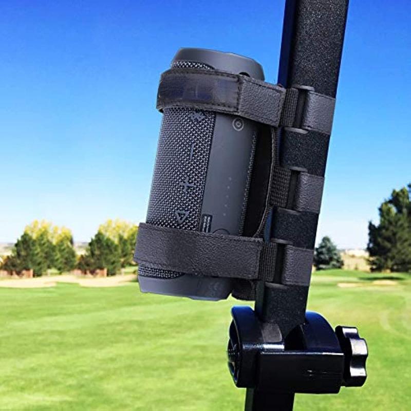 Secure Your Portable Speakers Anywhere - Portable Speaker Mount for Golf Cart, Bike, Moto ATV & More!
