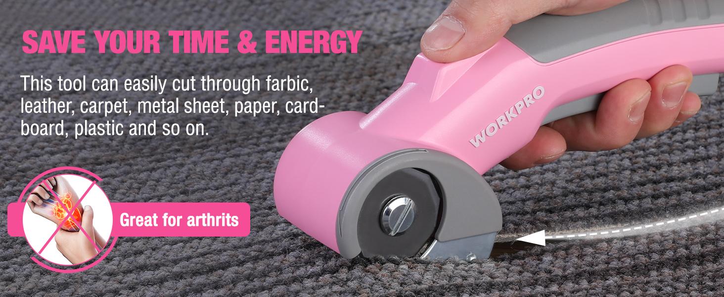 #JumpstartSale WORKPRO Cordless Electric Scissors, 4V Rechargeable Powerful Shears Cutting Tool for Fabric, Leather, Carpet and Cardboard, Power Rotary Cutters for Sewing, Scrapbooking, Crafting #JumpstartSale WORKPRO Cordless Electric Scissors, 4V Rechargeable Powerful Shears Cutting Tool for Fabric, Leather, Carpet and Cardboard, Power Rotary Cutters for Sewing, Scrapbooking, Crafting