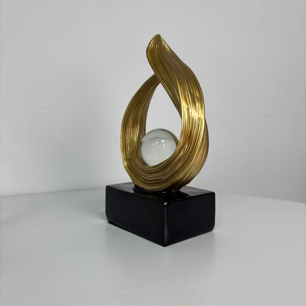 Italian Minimalist Art Sculpture Resin Decor, Living Room Entryway TV Cabinet Wine Rack Decoration, Office Desk Ornament, Moving Gift