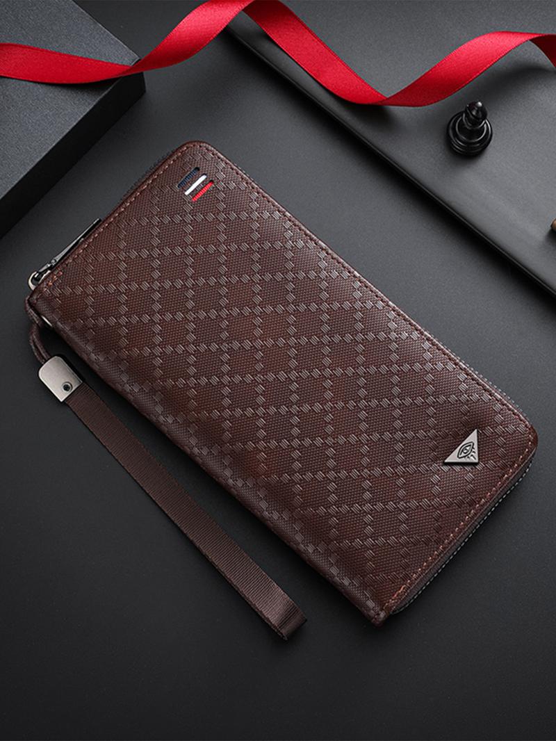 Men's Long Zipper Wallet with Business Card Holder, Perfect for Valentine's Day, Spring Summer Holidays, Travel, Christmas, Graduation Gifts, Durable Fashion Wallet