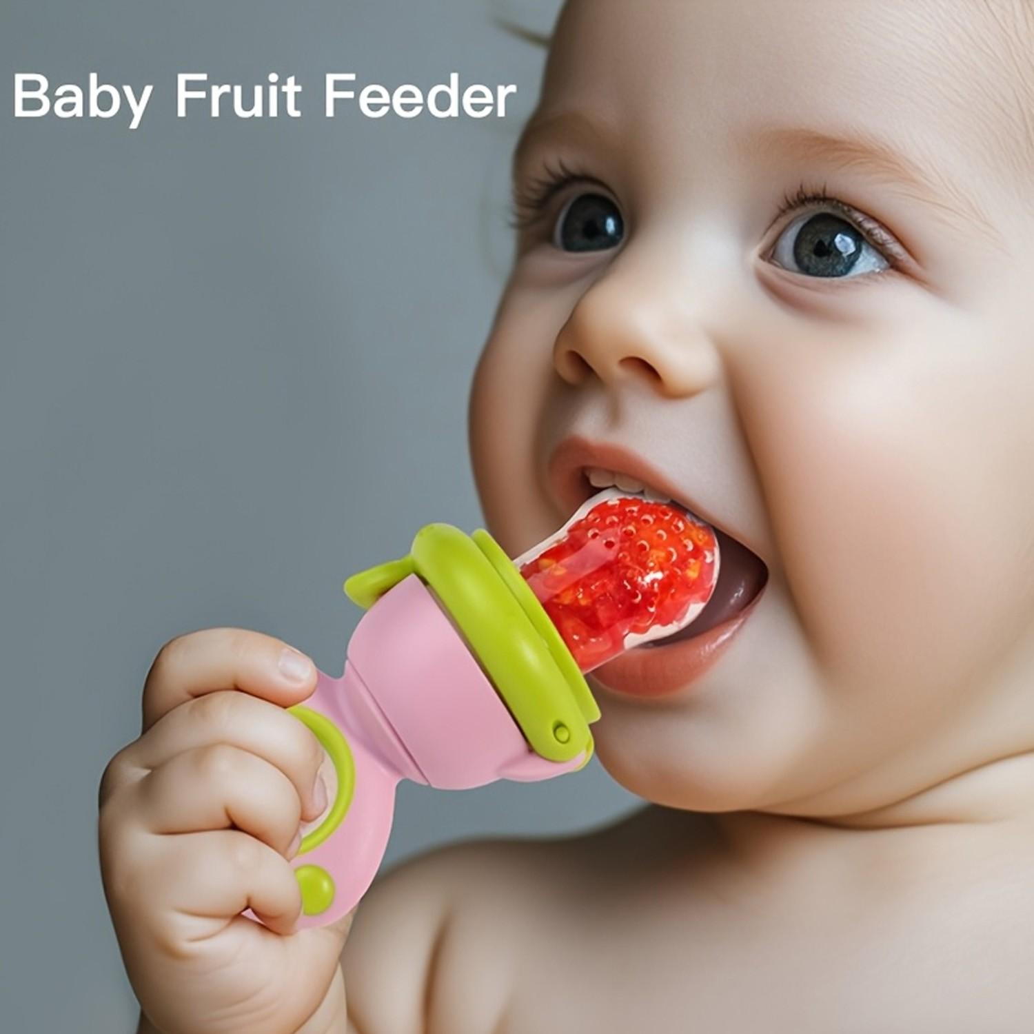 Dinosaur Theme Silicone Baby Juice Feeder, Rotating Push Type, Food Grade Material, Suitable for Toddlers, Leak-Proof Fruit & Meal Dispenser