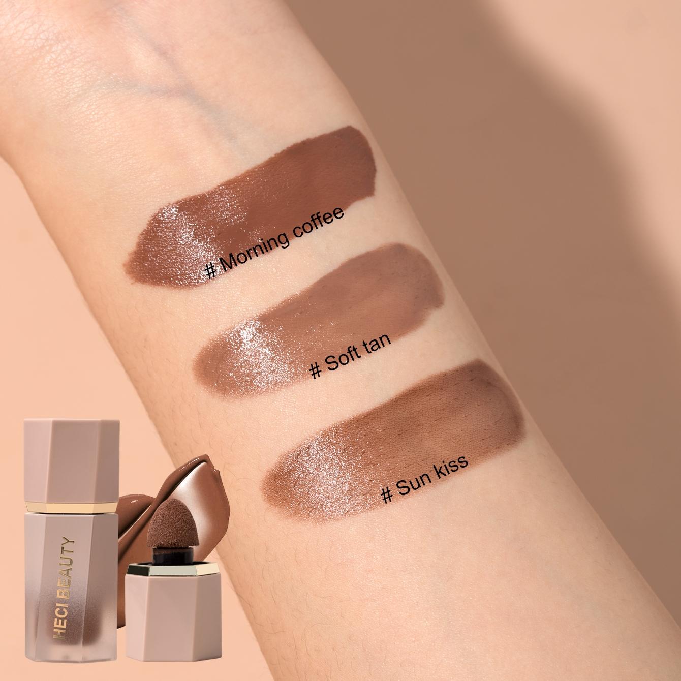 Long Lasting Liquid Contour Stick, 1/2 Counts Natural Lightweight Face Makeup Product for Women, Face Contouring Stick, Contouring Fluid, Liquid Bronzer, Summer Makeup Gift