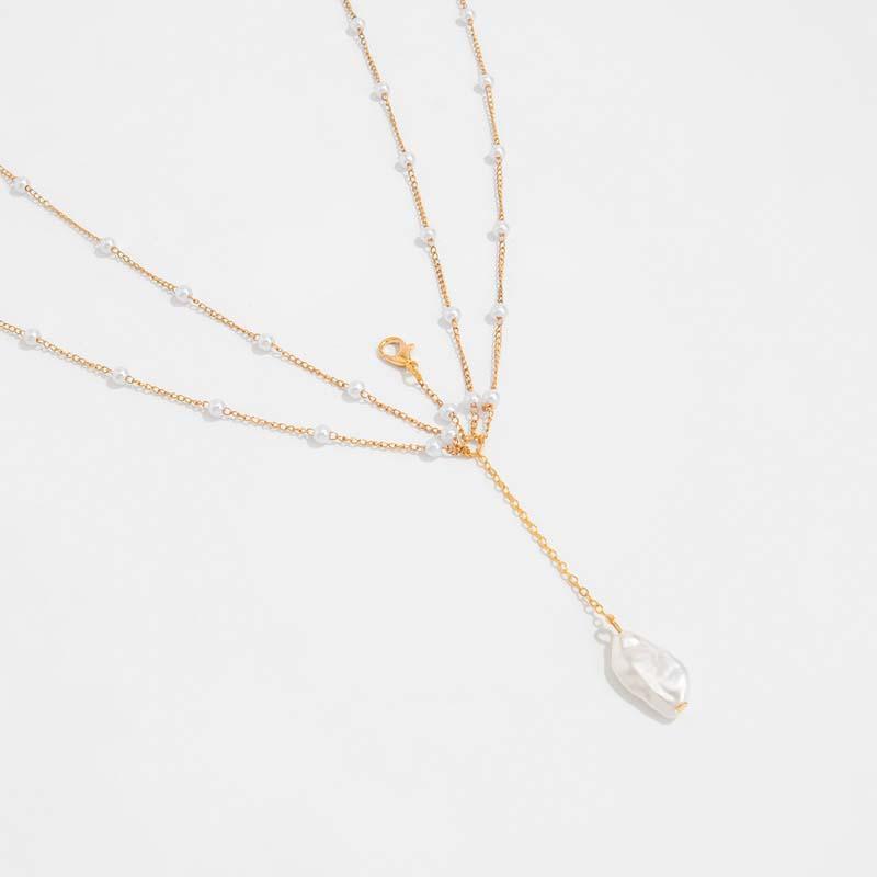 Sexy Metal Pearl Shell Pendant Chest Chain for Women Girls Fashion Gold Color Sun Multilayer Tassel Body Chain Bikini Jewelry