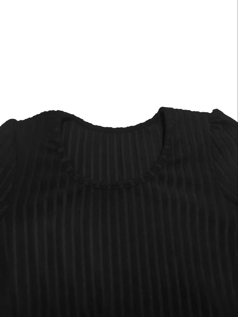 New European Style Casual Women's Patchwork A-Line Dress, Elegant Long Sleeve Maxi Dress, Perfect for Spring & Fall Seasons