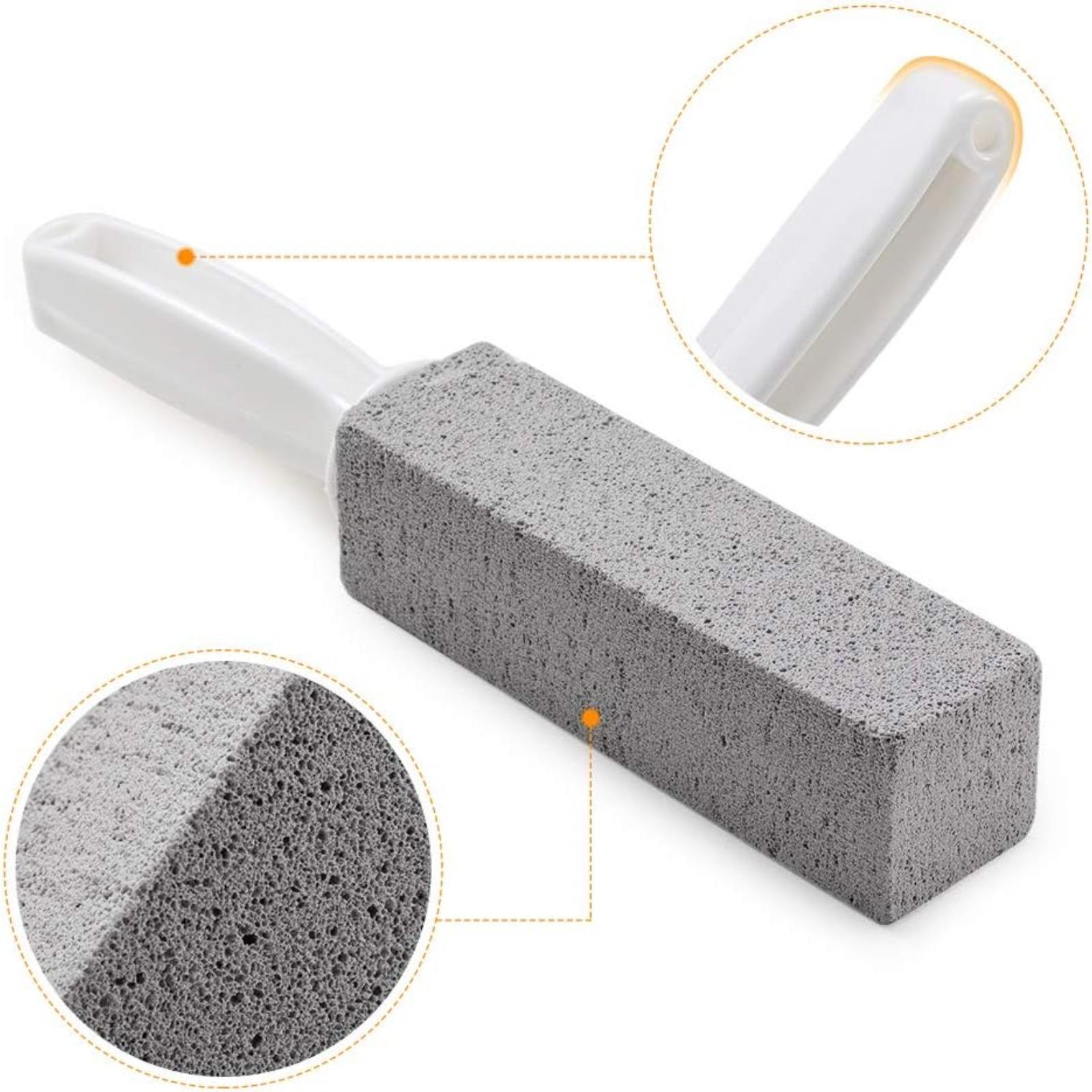 1/2PCS Pumice Stone Toilet Bowl Cleaner with Handle, Hard Water Ring Remover & Stain Scrubber for Home Bathroom, Pool, Sink and Tub, Pumice Stone For Cleaning, Ergonomic Heavy Duty Cleaning Tool, Pumice Stone For Toilet, Toilet Cleaning Brush
