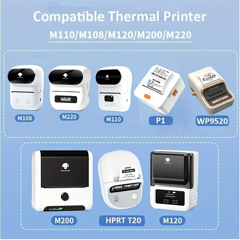 Phomemo M Series Label Maker Thermal Labels, Thermal Printing Labels, Roll Labels, 1.96"x1.96" Compact Size Ombre Stickers, Easy Peel & Stick, for Home, Office, Gift Tags, Product Labeling