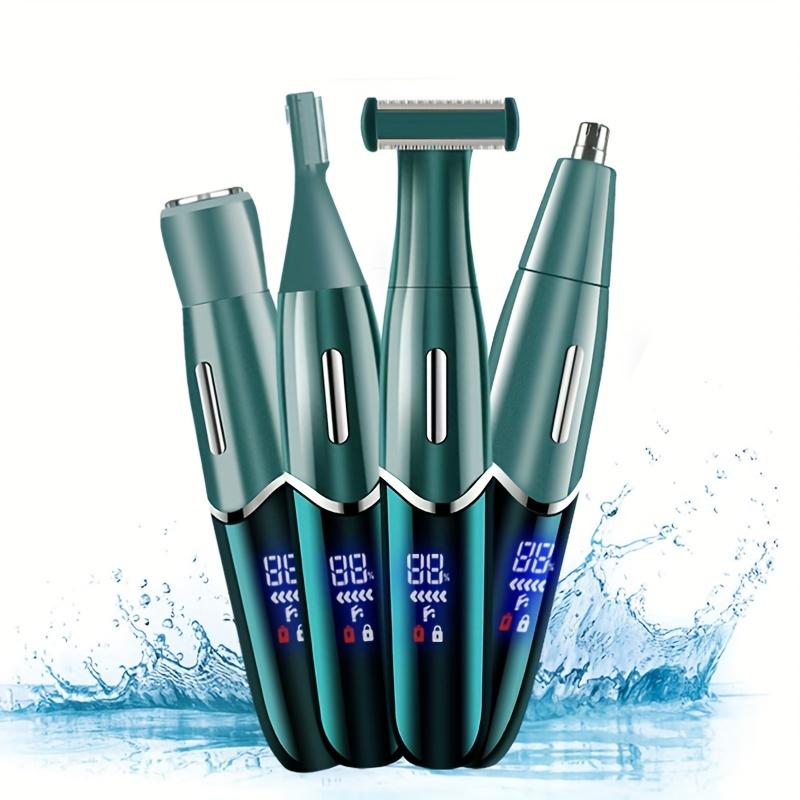 4in 1 Full Body Facial Remover - Painless Portable Epilator for Men&Women - Rechargeable Electric Trimmer for Nose, Eyebrows