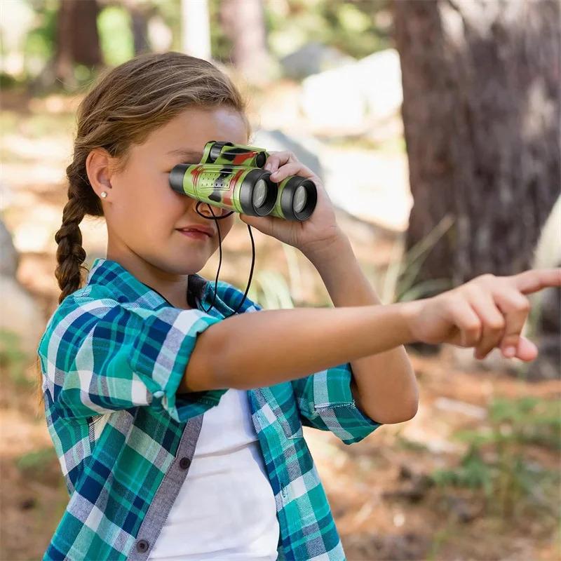 Professional Kids Binocular Telescope Children Educational Learning Telescope Bird Watching Folding Optics Telescope