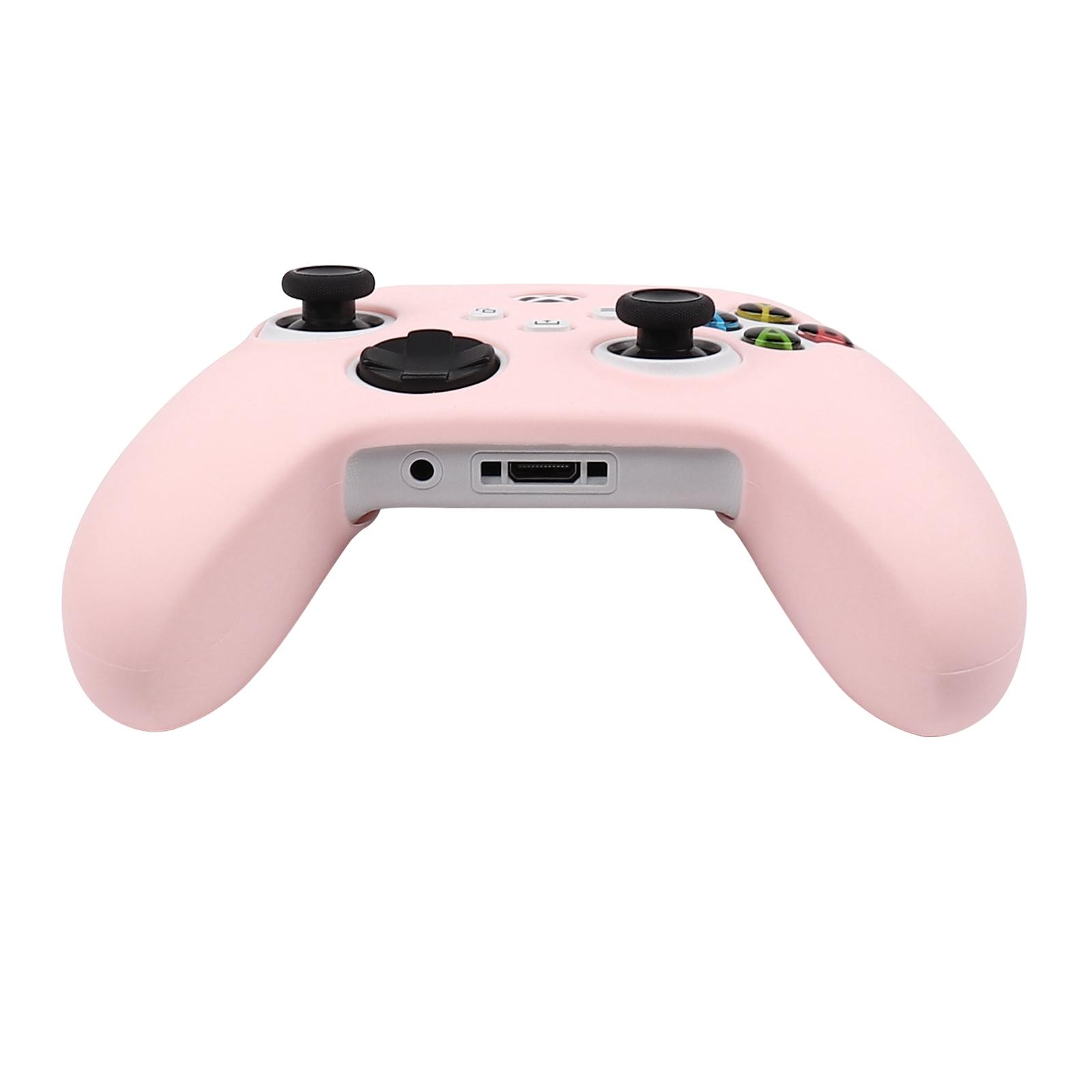 Pink Soft Silicone Protective Case For Xbox Series S / X Controller Skin Gamepad Cover Games Accessories for XSX Joystick Cases