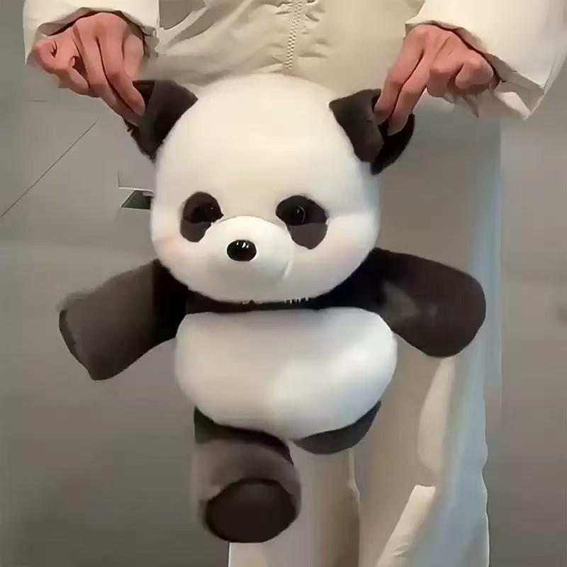 Forest Run Series Panda Plush Toy, Soft Stuffed Animal Pillow, Soft Cuddly Gift, Perfect Birthday Gift for Men and Women, Cozy Sleeping Companion