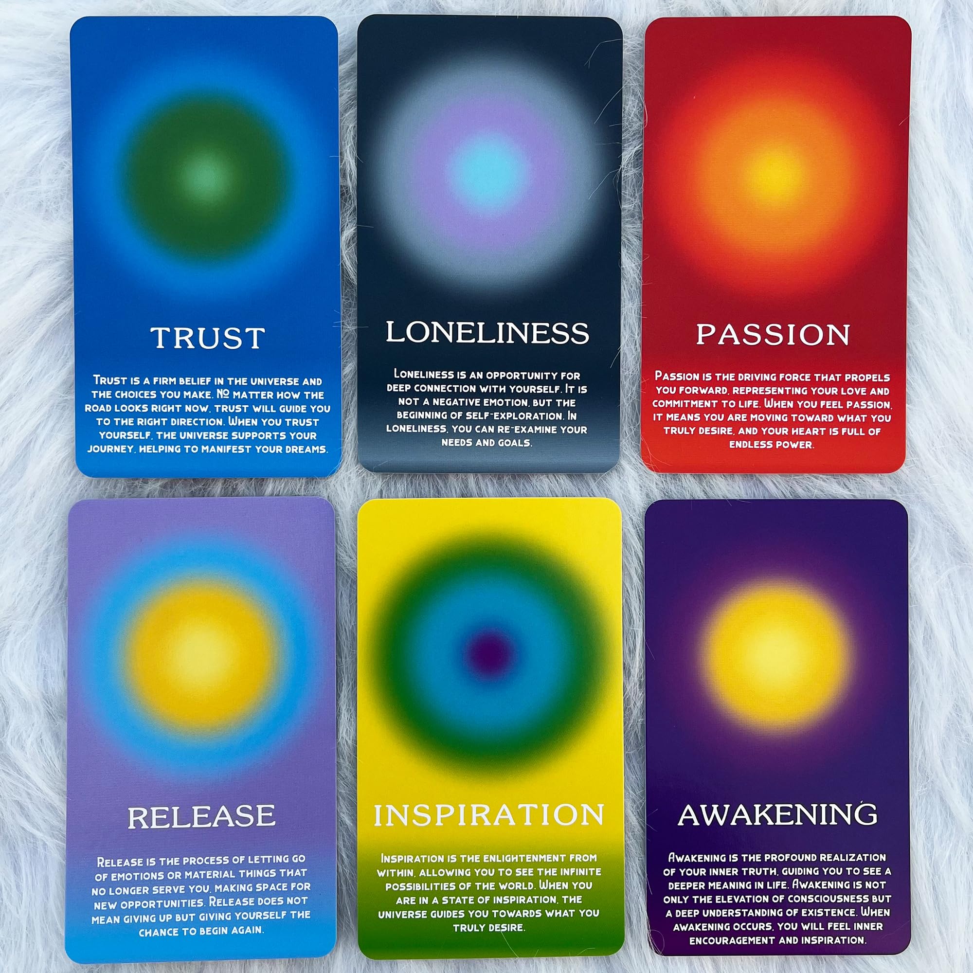 1 Box 56 Emotion Healing Oracle Cards, 56 Oracle Cards for Beginners, Mindfulness, and Spiritual Growth, Affirmation and Reflection Deck, Tarot Card Decks