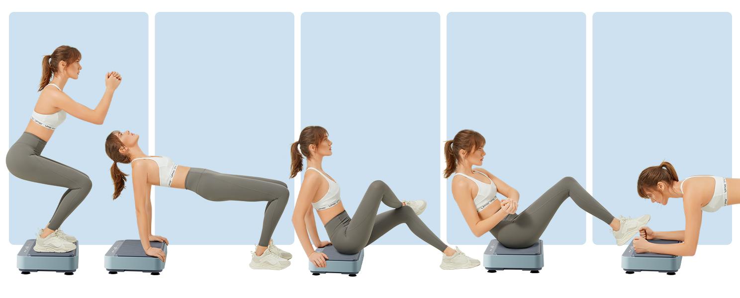 Umay Vibration Plate Fitness Platform Exercise Machine, Lymphatic Drainage Machine, Whole Body Shaker Workout Vibrate Stand Platform with 2 Resistance Bands for Wellness and Fitness Umay Vibration Plate Fitness Platform Exercise Machine, Lymphatic Drainage Machine, Whole Body Shaker Workout Vibrate Stand Platform with 2 Resistance Bands for Wellness and Fitness