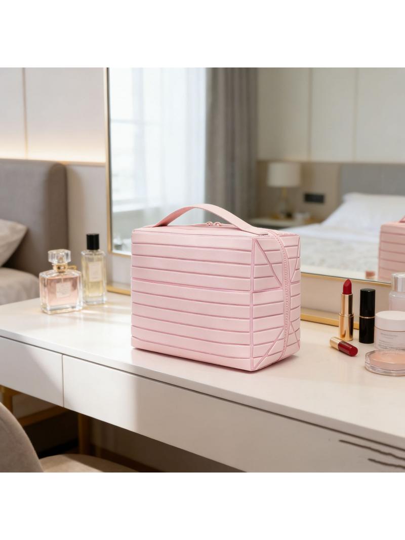 Waterproof Travel Toiletry Bag 2026 New Foldable Cosmetic Case Cosmetic Pouch Large Capacity Organizer with Compartments for Toiletries Skincare Products