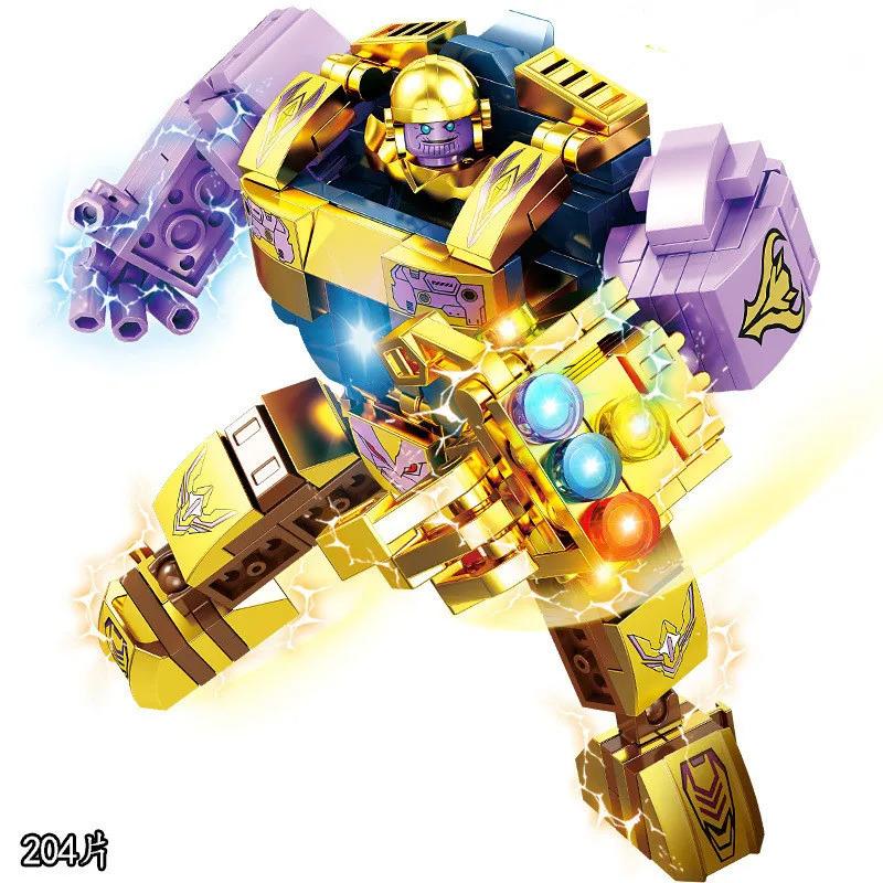 Lewan 2077 Steel Mech American Team Killer Assembled Building Blocks Boy Toy Gift Compatible with Lego