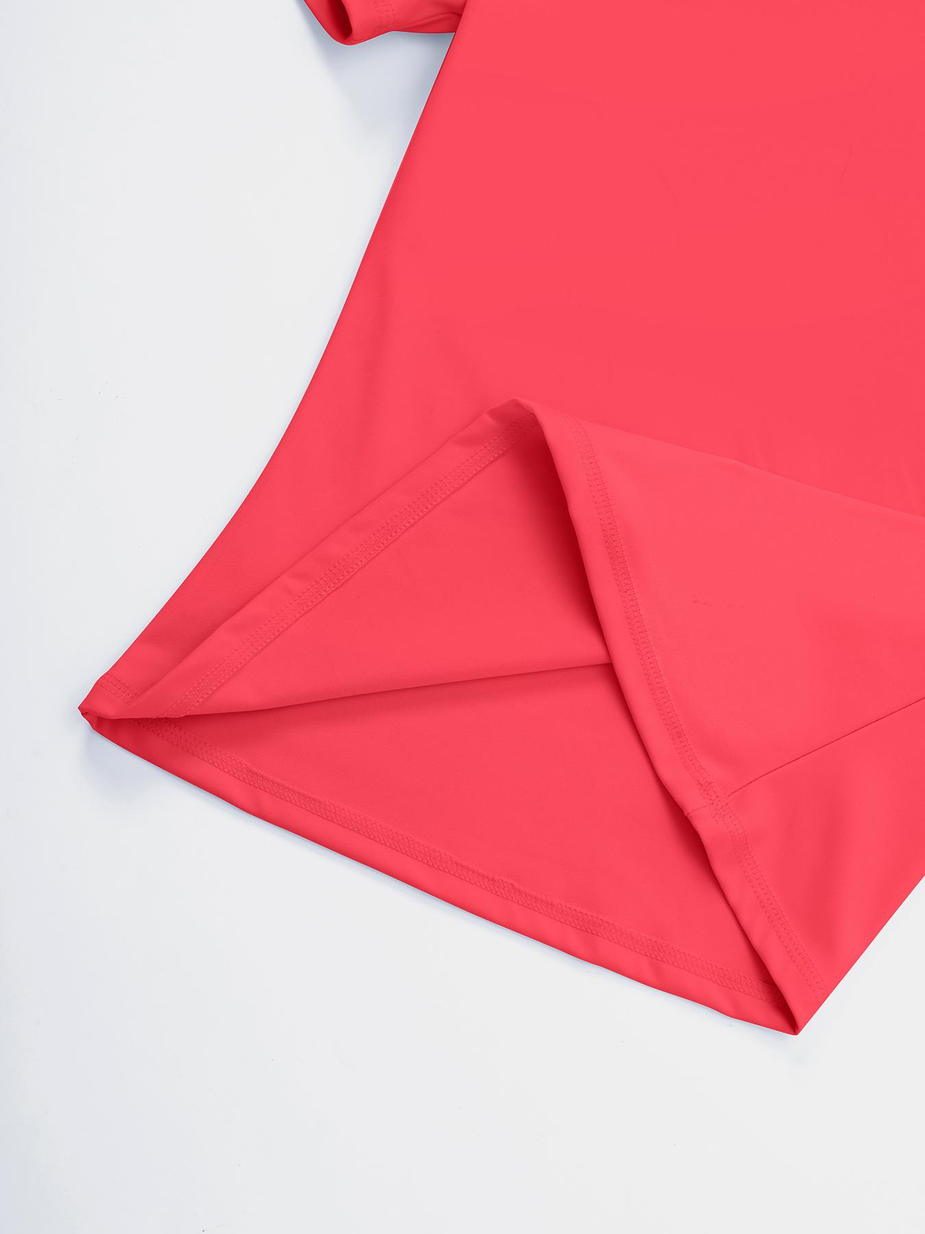 Two-Piece Set Women's Solid Color Tracksuit Set, Sporty Breathable Short Sleeve Tee & High Waist Skinny Shorts Set, Ladies Sportswear for Indoor Outdoor Wear