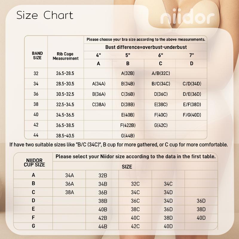 Niidor 2.0 New Fabric Bra Strapless Sticky Invisible Bra for Women Superior Lift Long Lasting Hold Reusable Comfortable Backless Accessories Size A-G Multiple Color Basics Underwire Minimizer