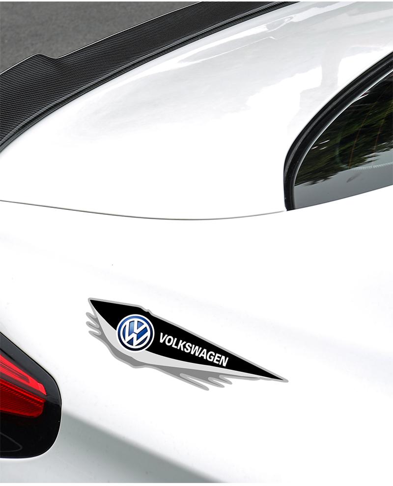 Car Body Decal Stickers Styling Emblem Accessories For VW Atlas Jetta Touareg Variant Golf Polo GTI Taos Nivus Passat Tiguan Arteon Taigo Caddy Sharan Beetle CC Amarok Transporter Caravelle Crafter Touran Scirocco Virtus