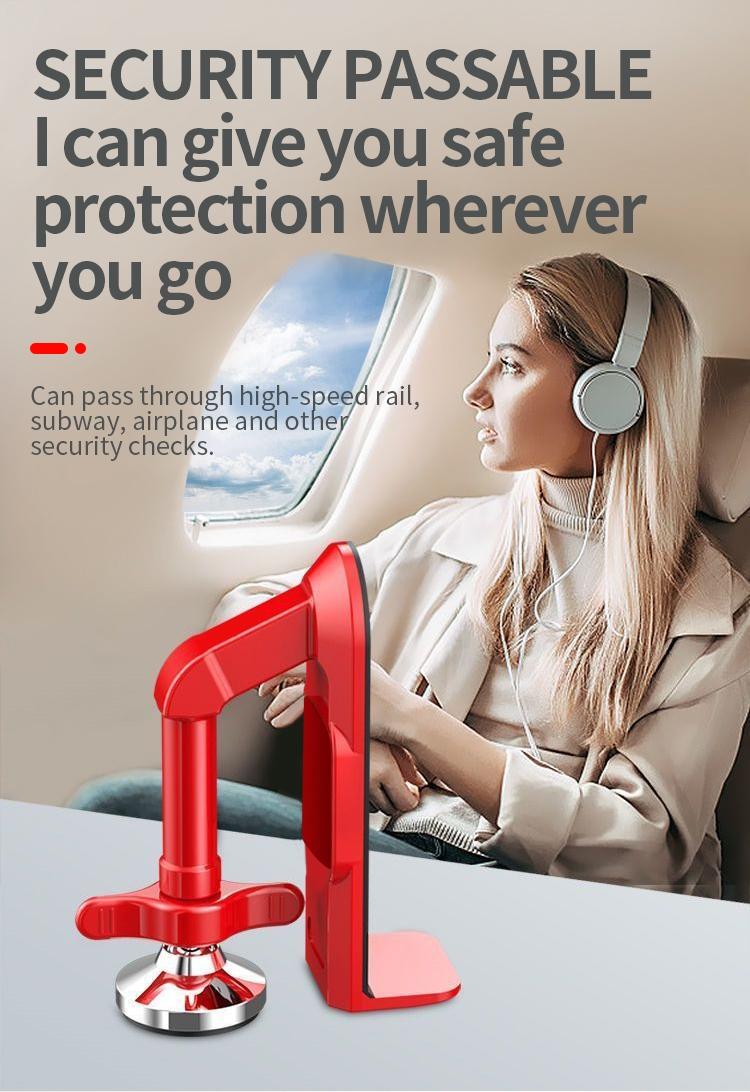 Door Stopper Anti-Theft Door Holder, Hotel Travel Safety Device, Home Security Door Blocker, Self-Defense Tool, Prevent Collision