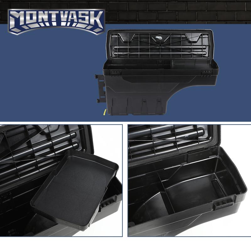 CROSSDESIGN Truck storage box Fit For 99-07 Chevy Silverado & Gmc Sierra 1500 2500 3500 Truck Bed Storage Box chevy accessories Left Right