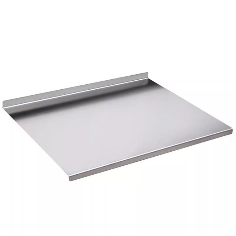 Kitchen Home Use 304 Stainless Steel Cutting Board, Antibacterial Chopping Board with Rolled Edges, Durable and Easy to Clean