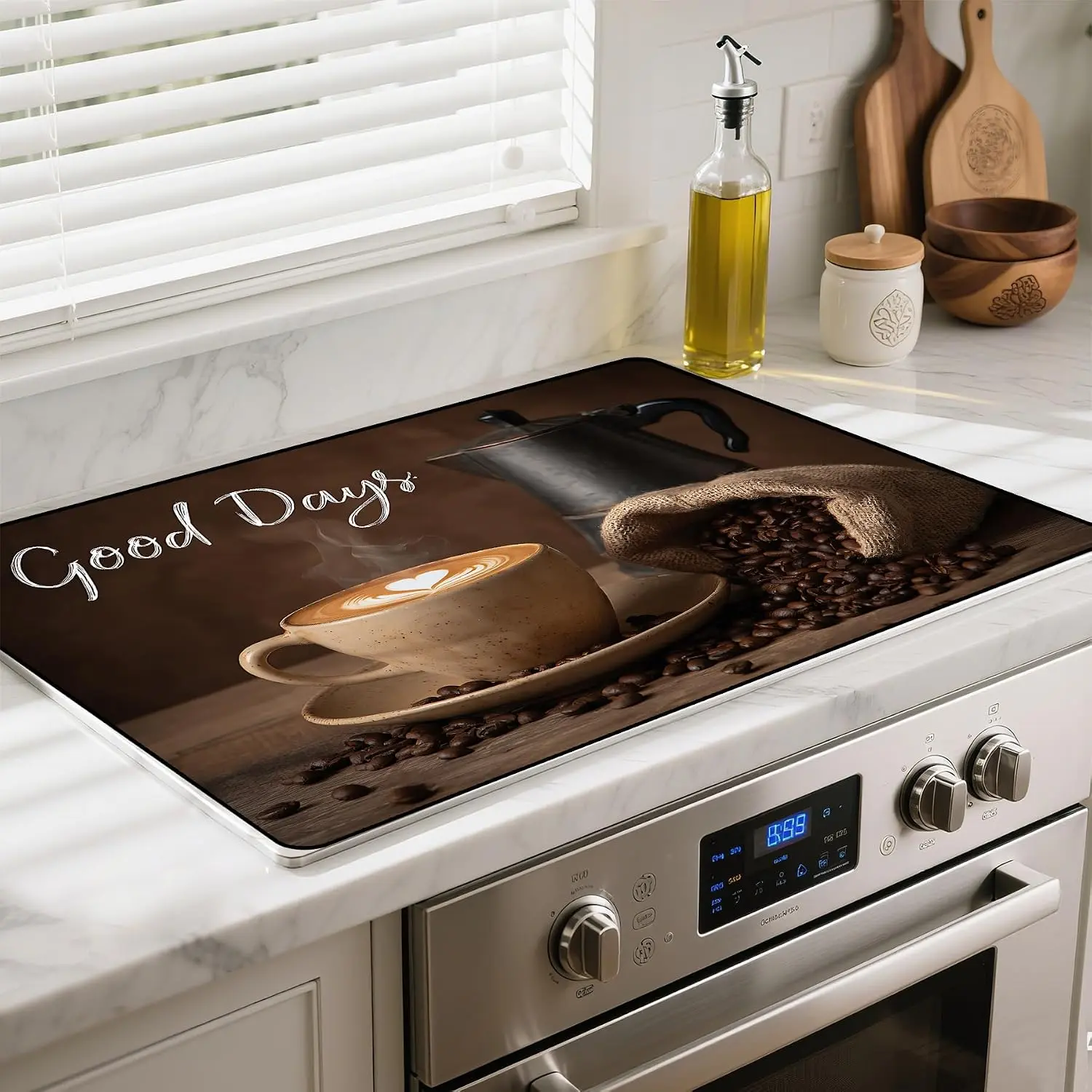 Heat-resistant Stove Top Cover - 28.5" X 20.5" Cooktop Protector Covers, Scratch-resistant Washable Pad Kitchen Countertop Mat (, 28.5" x 20.5")