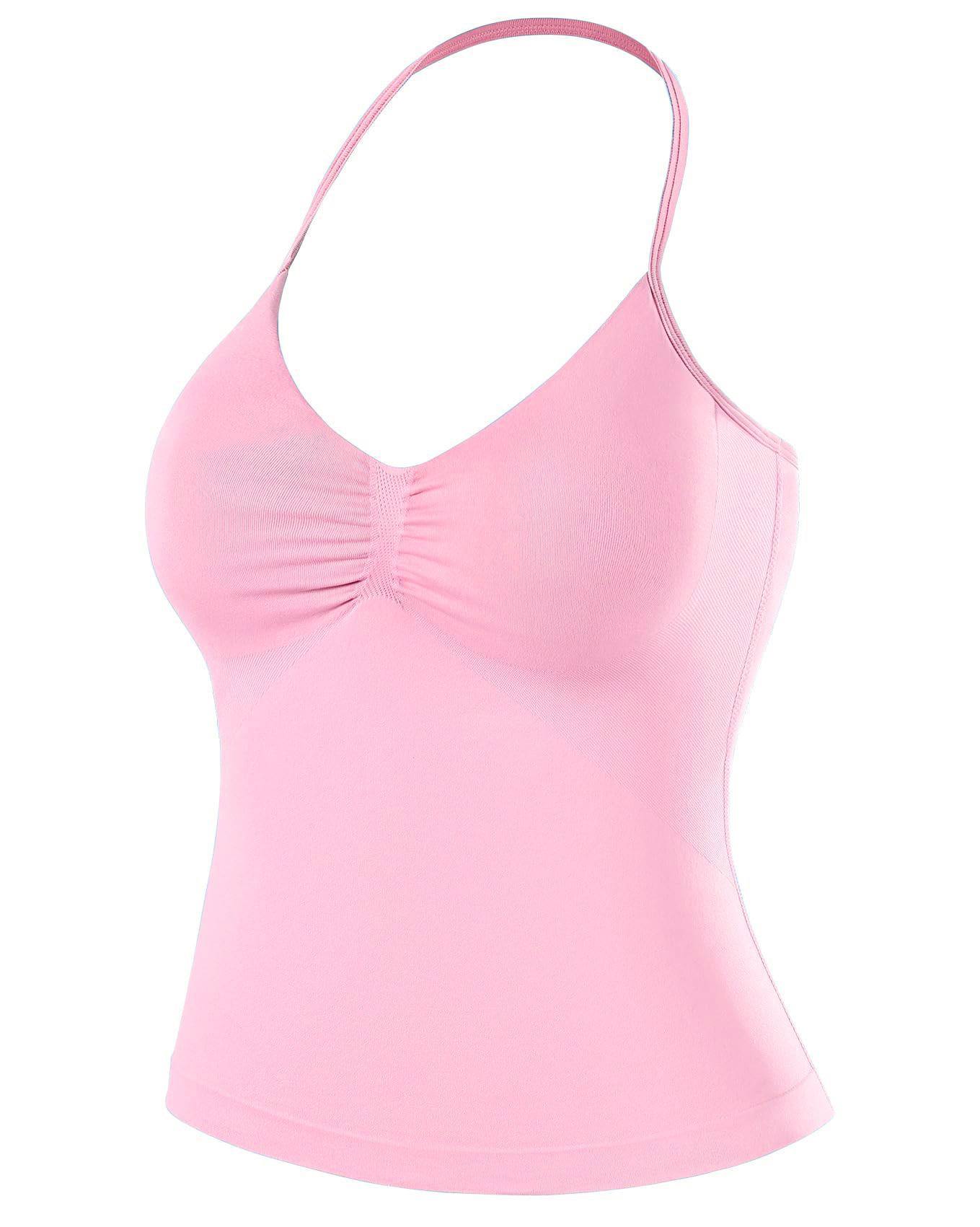 RICH BRIA Sports Sets for Women Seamless Halter Tank Top with High Waist Shorts Set for Yoga and Fitness, Breathable & Comfortable Activewear Summer Two-Piece