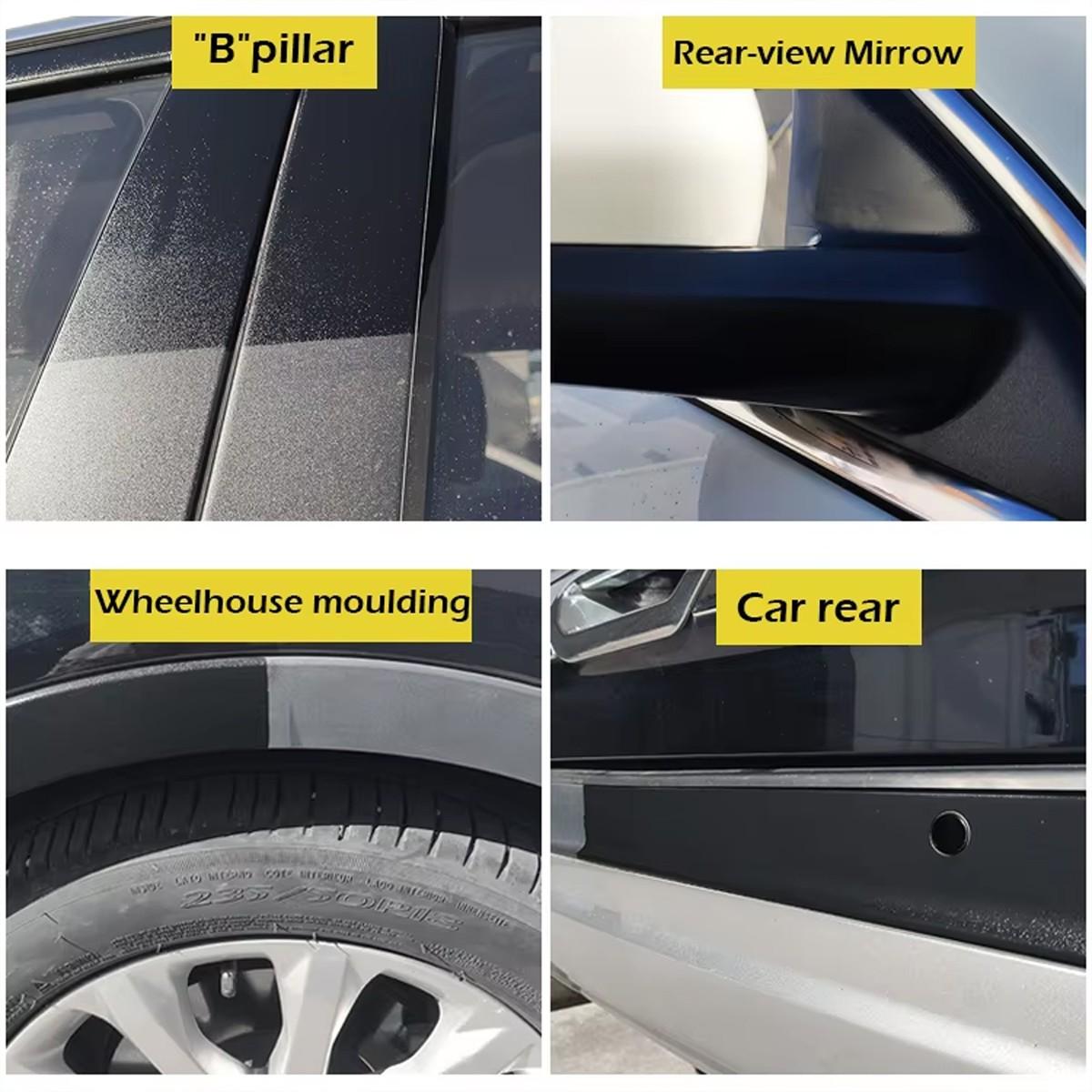 100ML Car Plastic Restorer, Back to Gloss, Car Products, Plastic Restore, Auto Polish, Repair Coating, Renovator, Durable Finish
